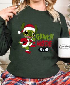 Grinch Mode On Christmas Sweatshirt