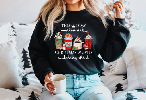 This Is My Movie Watching Hallmark Christmas Sweatshirt