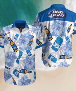 3D Litmus-Busch Light Bud Unisex Hawaiian Shirt Busch Latte T Shirts For Men
