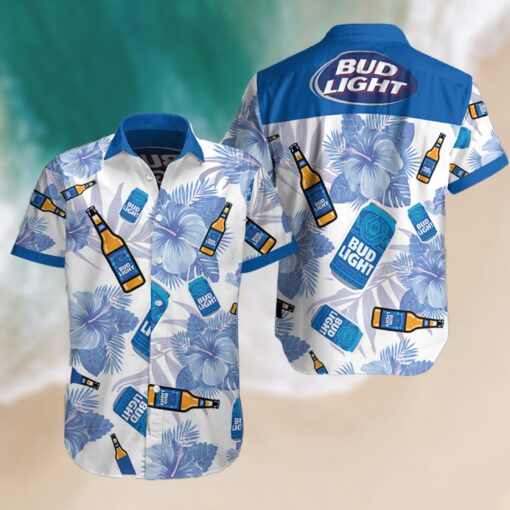 3D Litmus-Busch Light Bud Unisex Hawaiian Shirt Busch Latte T Shirts For Men