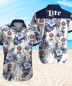 3D Miller Lite Unisex Hawaiian Shirt Short-Sleeve Beer