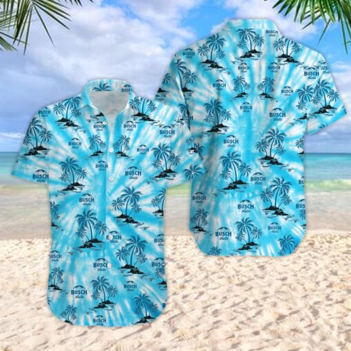 3D Tie Dye Litmus-busch Light Bud Unisex Hawaiian Shirt Gift For Father Beach
