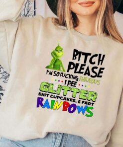 Grinch BitchPlease Funny Christmas Sweatshirt