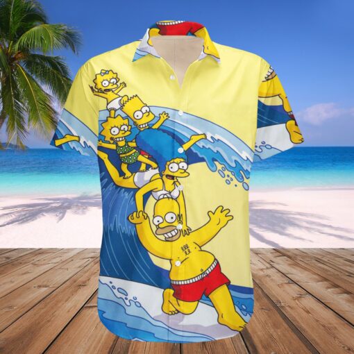 Simpson Family Going To The Beach Holiday Hawaiian Shirt
