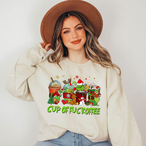 Funny Grinch Cup Of Fuckoffee Sweatshirt