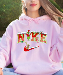 Grinch Nike Sweatshirt, Christmas 2023 Sweater