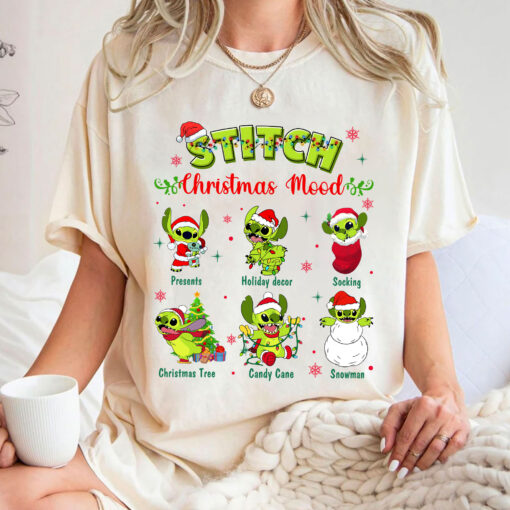 Stitch Christmas Mood Sweatshirt, Christmas 2023 Sweater