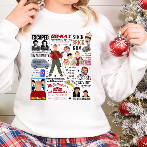 Kevin Home Alone Movie Sweatshirt, Christmas Movie Sweater Hoodie