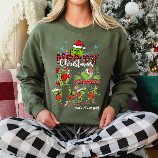 Merry Christmas Grinch Ho Ho Ho Sweatshirt Hoodie