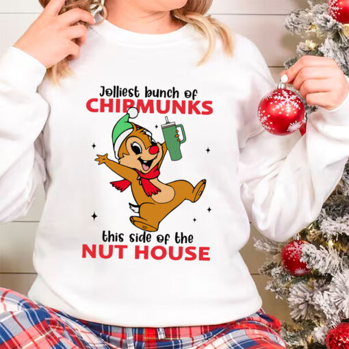 Chip and Dale Cartoon Christmas Sweatshirt, Chip Shirt