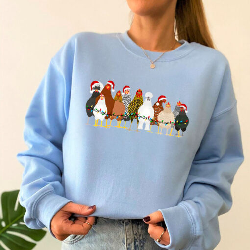 Funny Chickens Christmas Sweatshirt