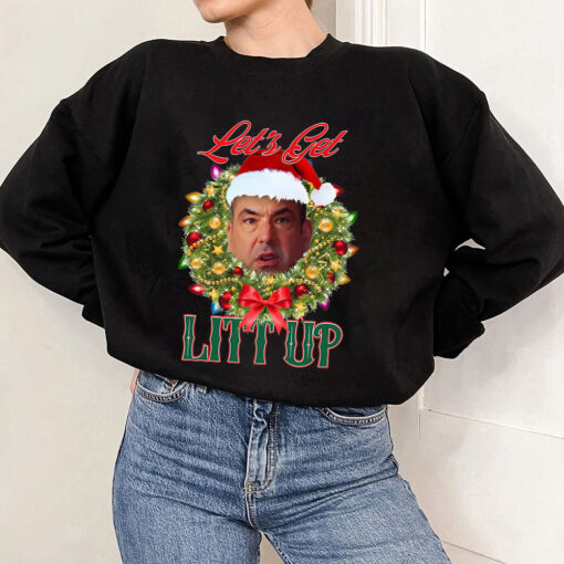 Louis Let’s Get Litt Up Sweatshirt, Funny Louis Litt Shirt, Suits TV Series Shirt, Christmas Movie Sweatshirt