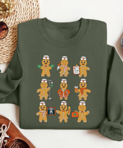 Christmas Nurse Sweatshirt, Nursing School Shirt,Retro Gingerbread Gift, Pediatric Nurse Shirt