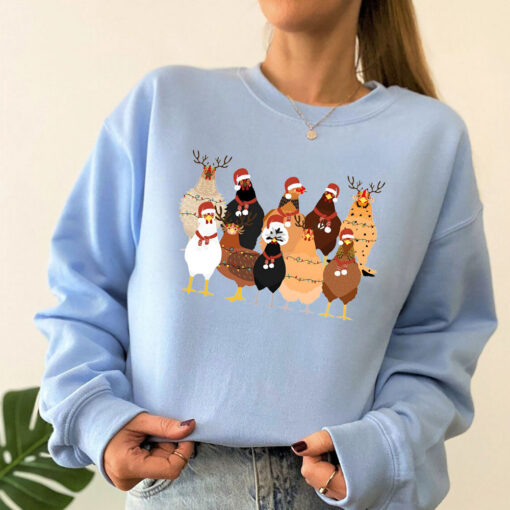 Funny Chicken Christmas Sweatshirt
