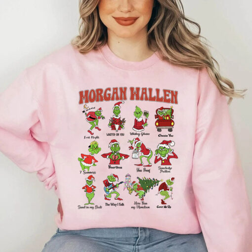 Grinch Morgan Wallen Christmas Sweatshirt, Country Music Shirt, Grinch Christmas Shirt