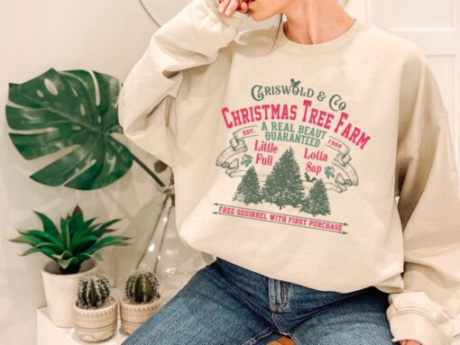 Griswold & CO Christmas Tree Farm Sweatshirt, Christmas Vacation Sweater