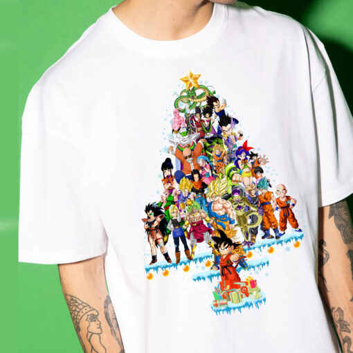 Dragonball Christmas Tree Shirt For Fans