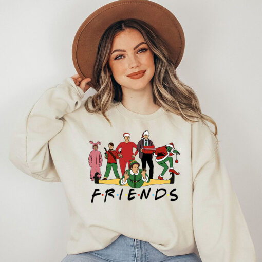 Elf Friends Christmas Shirt, Friends TV Show Sweatshirt