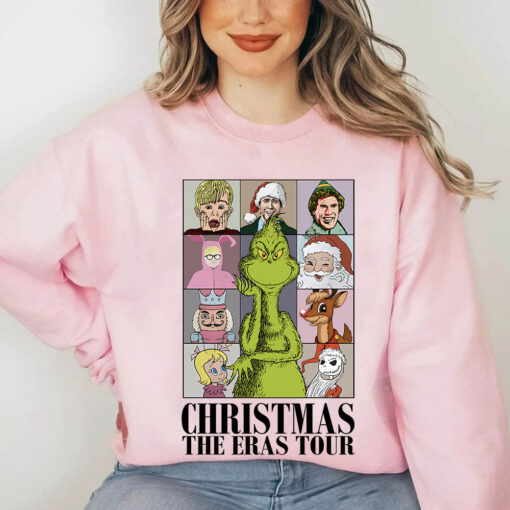 Christmas The Eras Tour Shirt, Grinch Christmas Sweatshirt