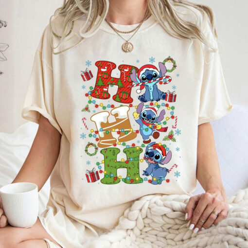 Stitch Christmas Shirt, HoHoHo Christmas Sweatshirt