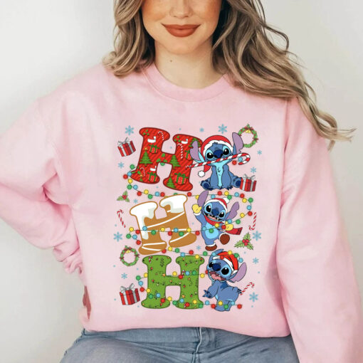 Stitch Christmas Shirt, HoHoHo Christmas Sweatshirt