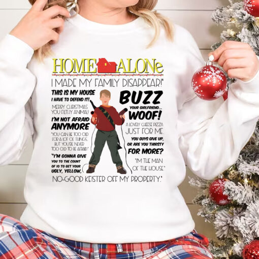 Kevin Home Alone Movie Sweatshirt, Christmas Movie Sweater