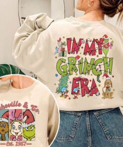 In My Grinch Era Sweatshirt, Grinch Christmas Sweatshirt, Whoville University Sweatshirt