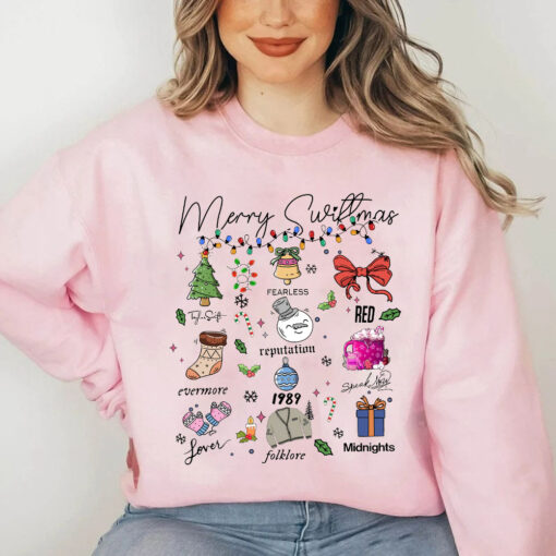 Merry Swiftmas Sweatshirt, Taylor Swiftie Christmas Sweater