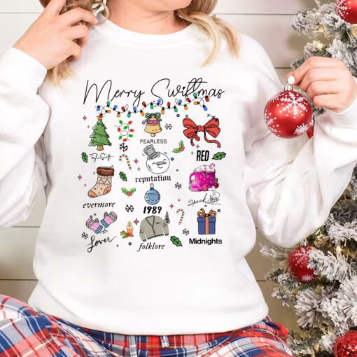 Merry Swiftmas Sweatshirt, Taylor Swiftie Christmas Sweater