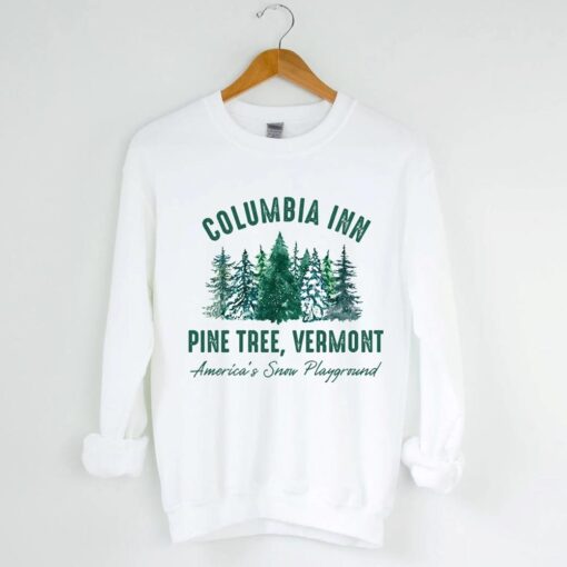 Columbia Inn Pine Tree Vermont Christmas Sweatshirt, A White Christmas Bing Crosby Sweatshirt, Christmas Movie Sweatshirt