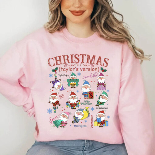 Merry Christmas Version Taylor Sweatshirt, Swiftie Christmas Sweater