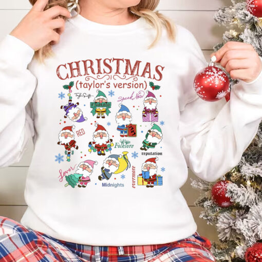 Merry Christmas Version Taylor Sweatshirt, Swiftie Christmas Sweater