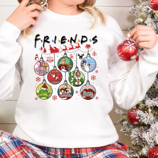 FRIENDS Christmas Shirt, Christmas Movies Shirt, Elf Grinch Christmas Vacation A Christmas Story Shirt