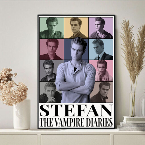 Stefan Salvatore Poster Canvas, The Vampire Diaries Poster