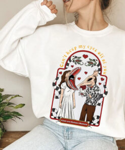 BeetleJuice Movie Characters Valentine Day Shirt, Adam And Barbara Valentine Couple Shirt