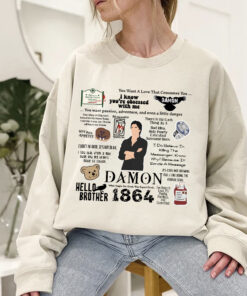 The Vampire Diaries T-Shirt Sweatshirt Hoodie, Damon Salvatore Quotes Shirt