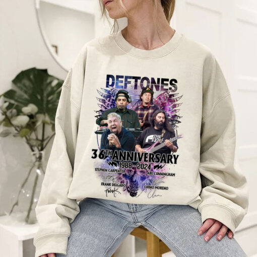 36th Anniversary Deftones Shirt for Fans