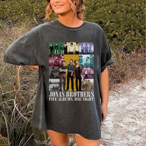 Jonas Brothers Shirt, Jonas Five Albums One Night Tour Sweatshirt
