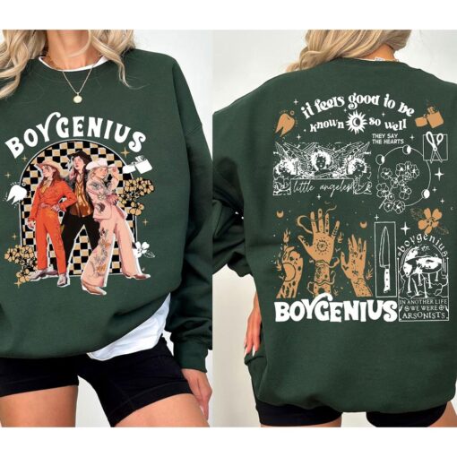 Boygenius Indie Rock Music 2 SIDED Shirt, Boygenius Band Tour Sweatshirt