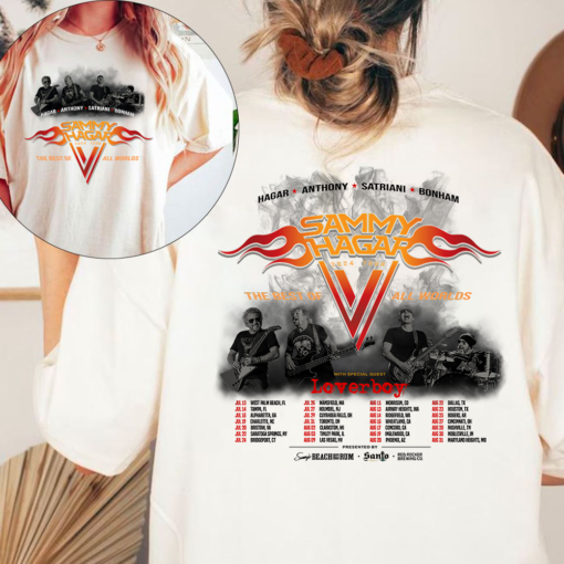 Sammy Hagar 2024 Tour Shirt Both Sides