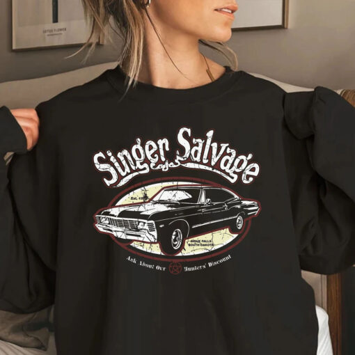 Supernatural Impala Singer Salvage  T-Shirt