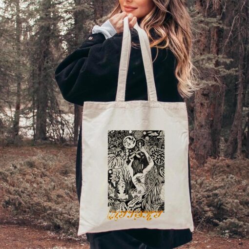 Mitski Tour 2024 Canvas Tote Bag, The Land Is Inhospitable and So Are We
