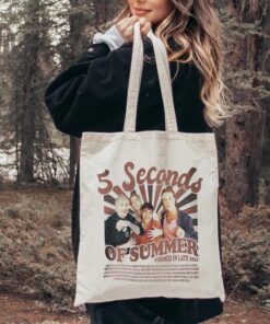 5 Seconds Of Summer Canvas Tote Bag, 5SOS Tote bag