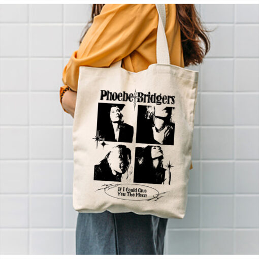 Phoebe Bridgers Canvas Tote Bag, Moon Song Tote Bag