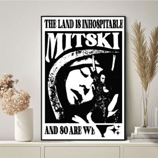 Mitski The Land Is Inhospitable And So Are We Poster Canvas, Fan Gifts