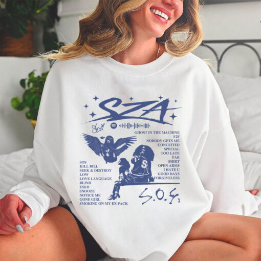 SZA SOS Tracklist Shirt Sweatshirt