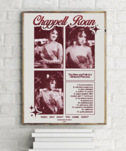 Chappell Roan Princess Tracklist Poster Canvas, Fan Gifts