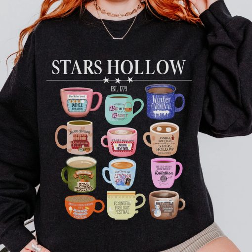 Gilmore Girls Stars Hollow Coffee Cups Sweatshirt Hoodie