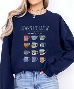 Gilmore Girls Stars Hollow Coffee Cups Sweatshirt