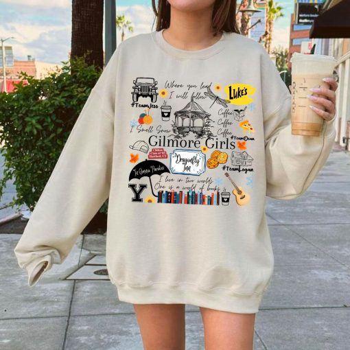 Gilmore Girls Tracklist Stars Hollow Cups Sweatshirt